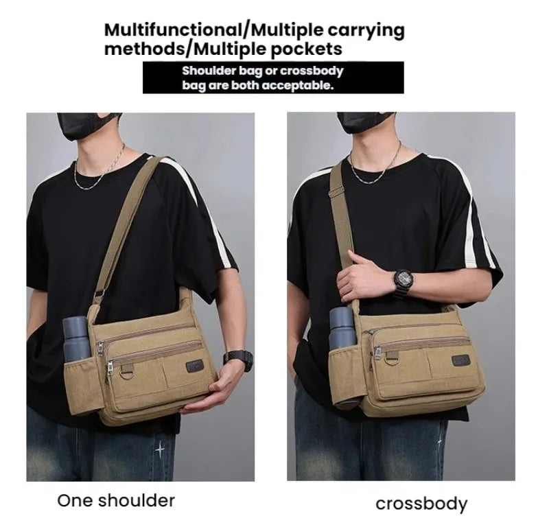 Men Canvas Shoulder Bags