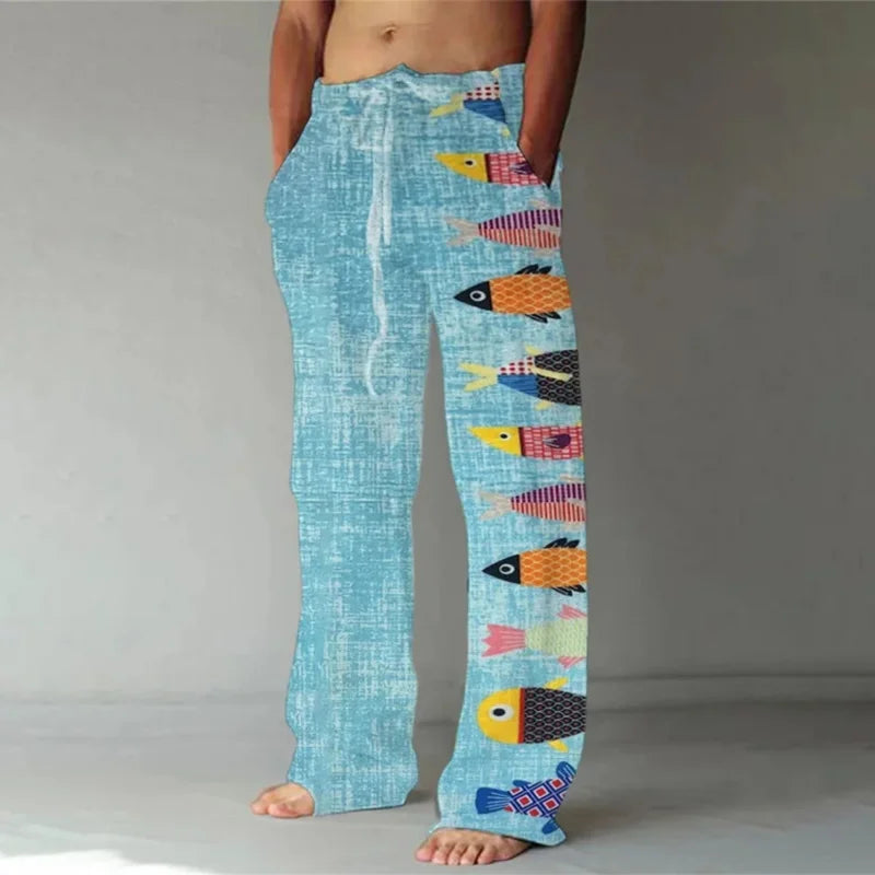Wide New Killer Whale 3D Printed men's New Sweatpants