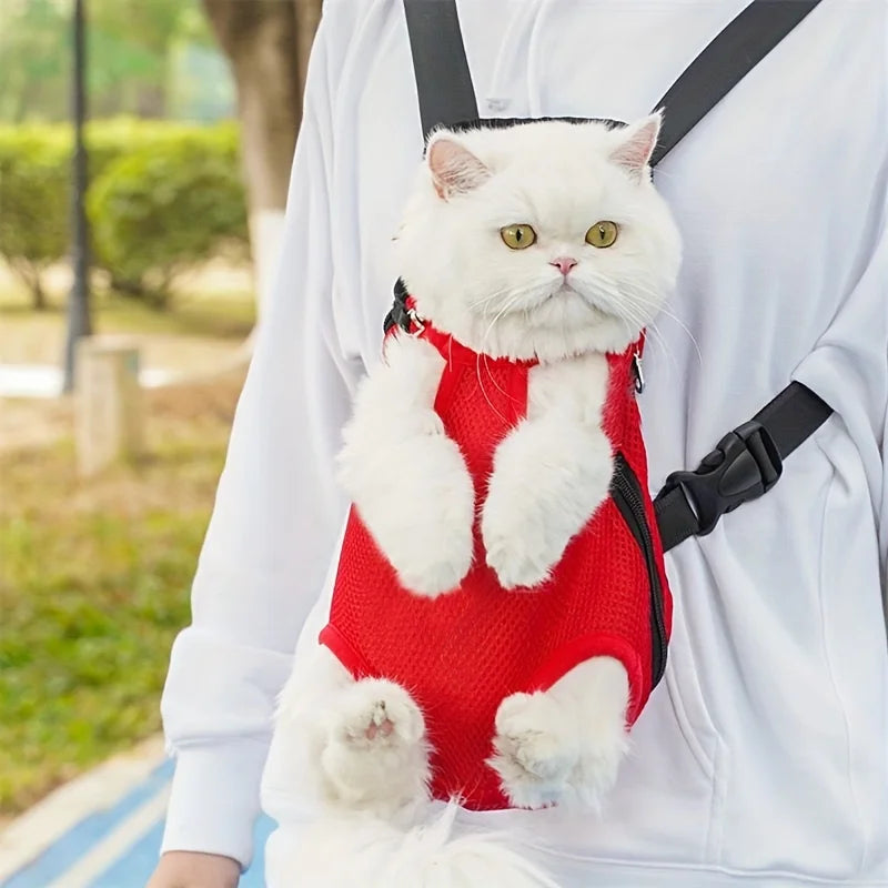 Pet Backpack Portable Cat Double Shoulder bag