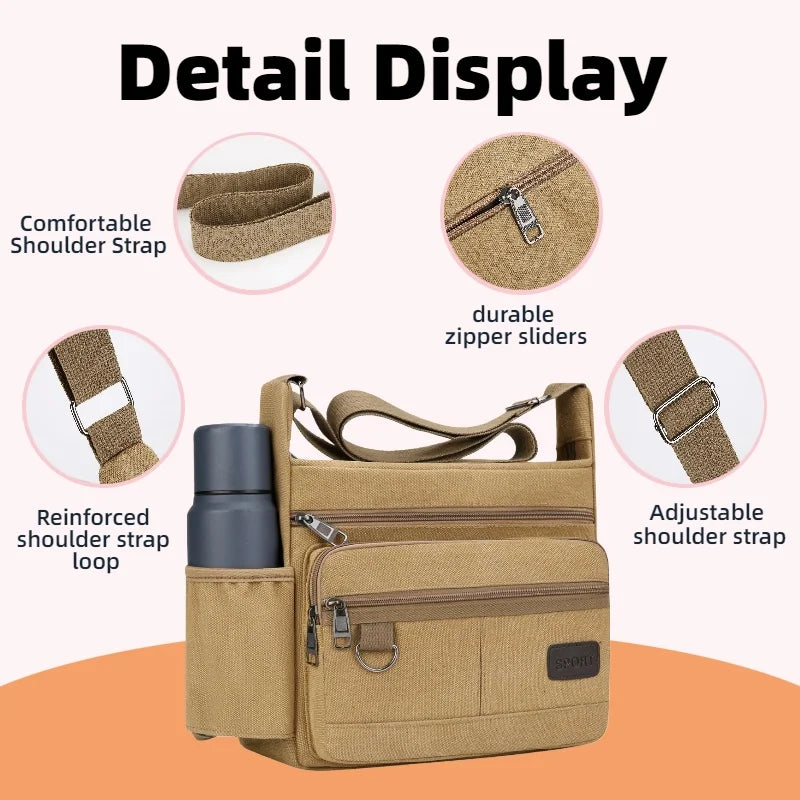 Men Canvas Shoulder Bags