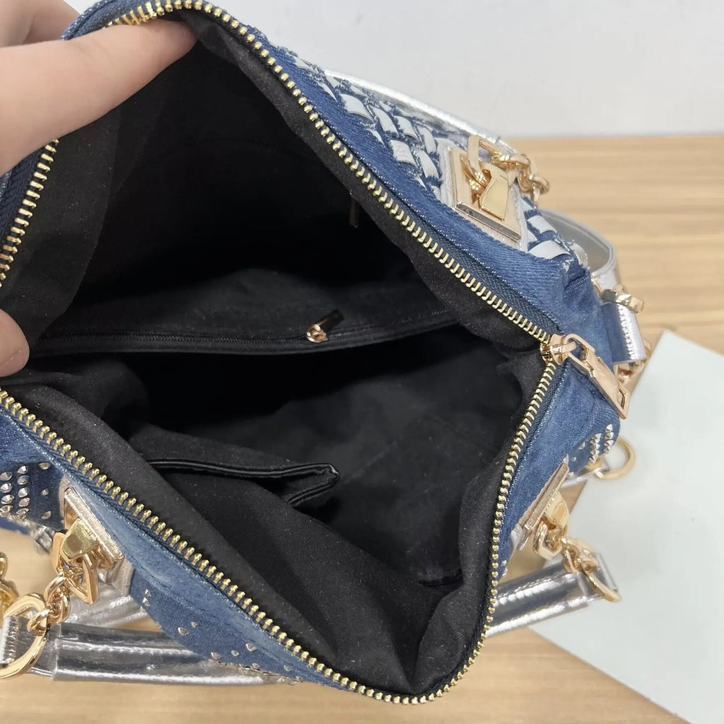 Denim jean casual women handbags