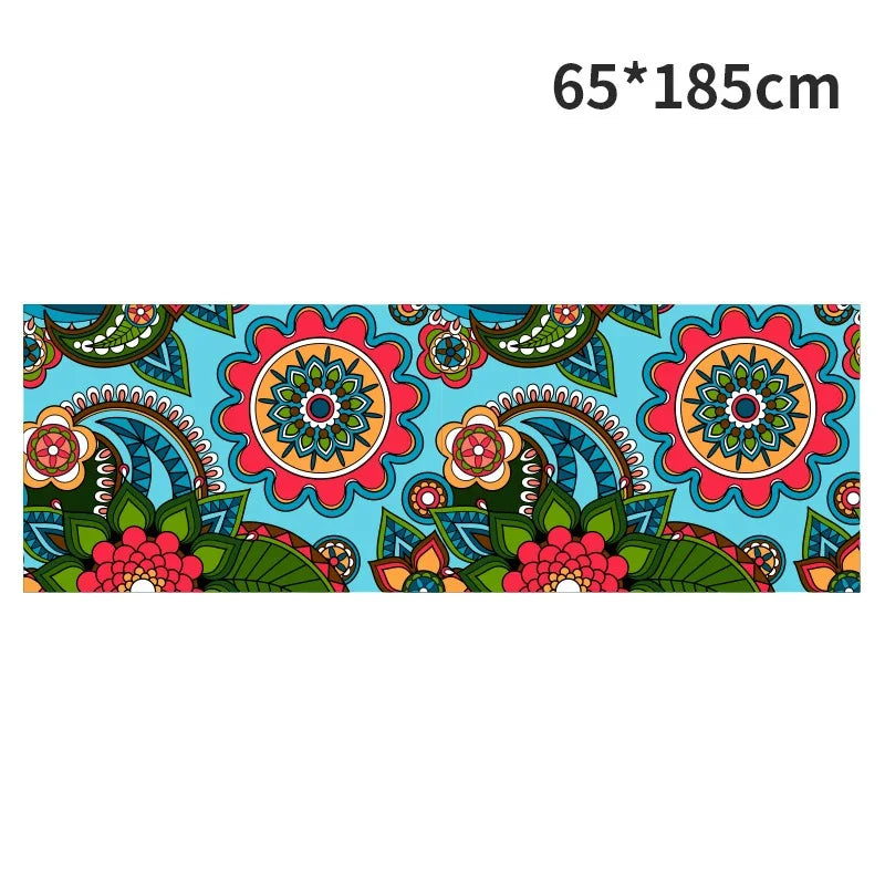 Hot Yoga Mat Towel  Printed Yoga Towel Non Slip Fitness Workout Mat Cover