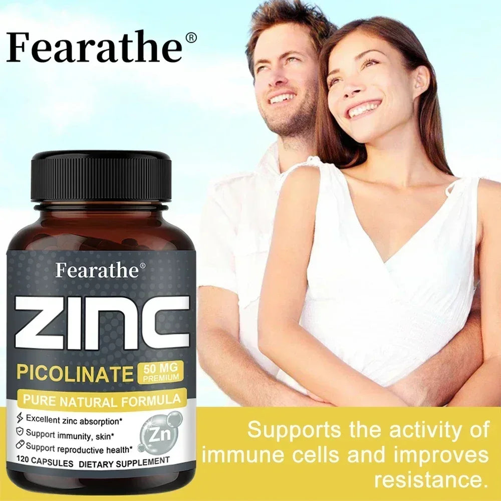 Zinc 50 Mg - High Potency Pure Zinc Supplement