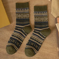 Mens Socks Fashion Retro Geometric Patterns