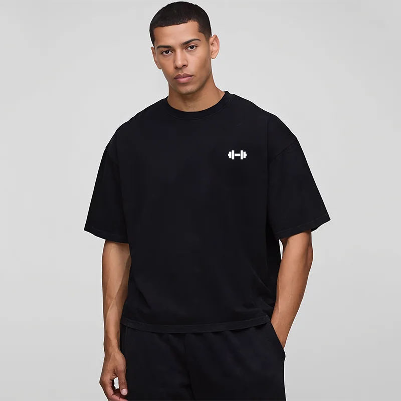 Oversized Boxy Fit Dropped Shoulders Running T-shirts