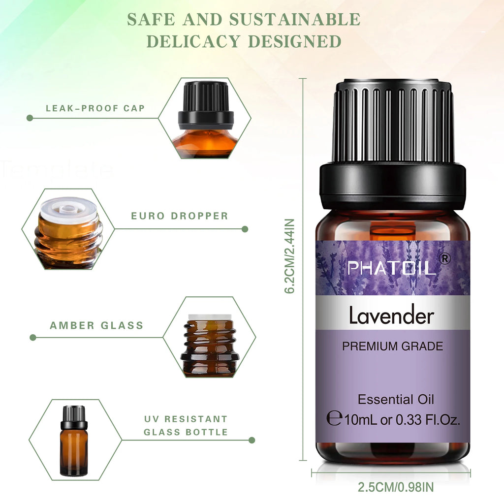 10ml Lavender Essential Oils Pure Natural for Diffuser humidifier Aromatherapy