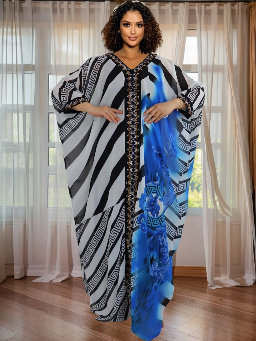 Plus Size Loose Casual Fashion Boho Maxi Dress