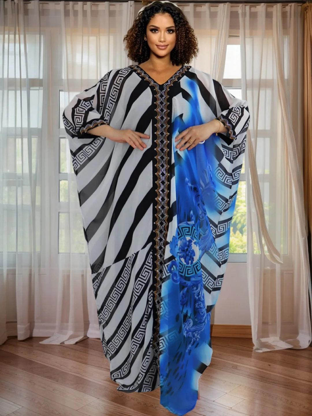 Plus Size Loose Casual Fashion Boho Maxi Dress