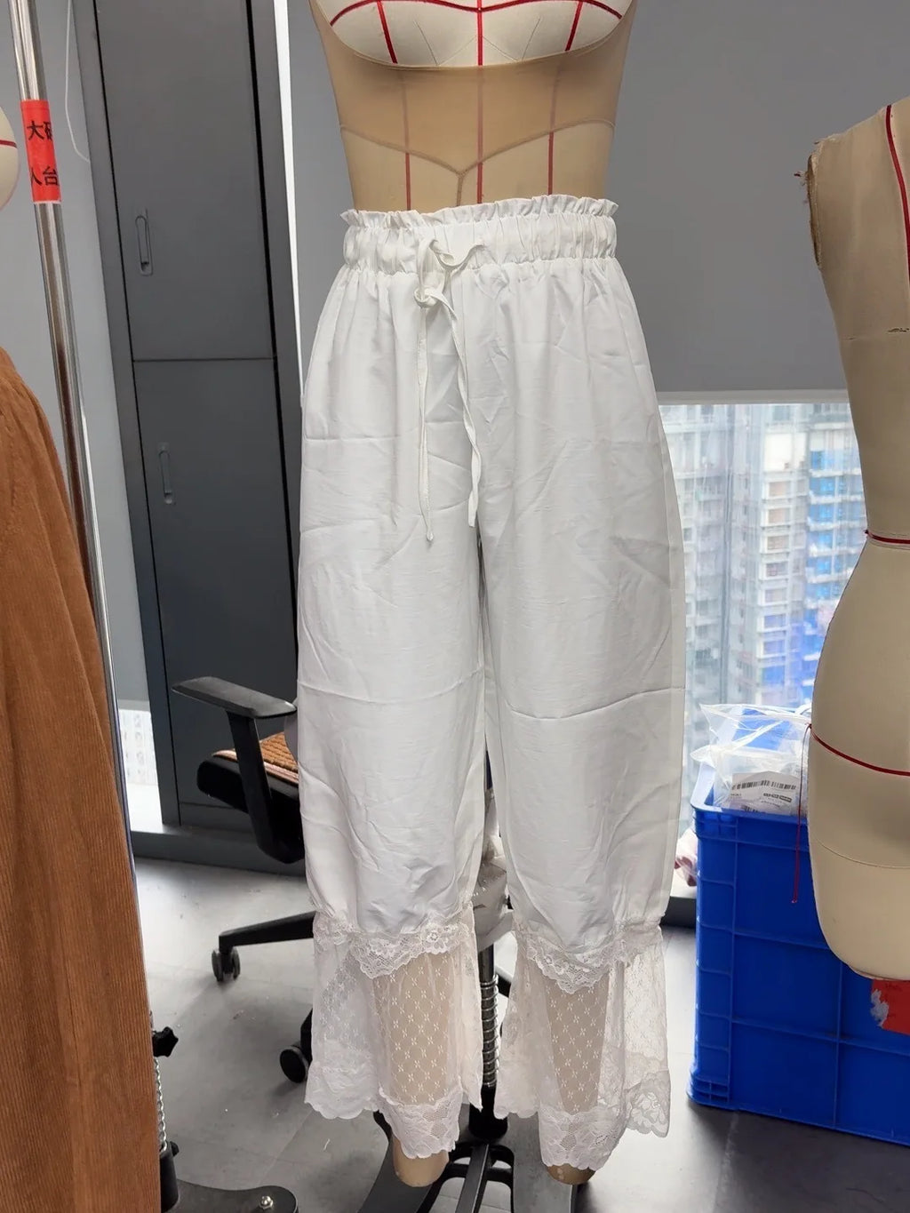 Boho Style Women's Loose Wide Leg Pants Fashion Lace