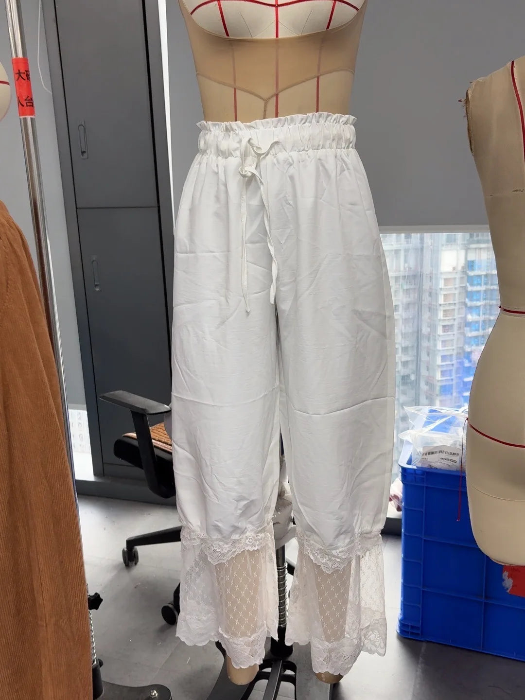 Boho Style Women's Loose Wide Leg Pants Fashion Lace