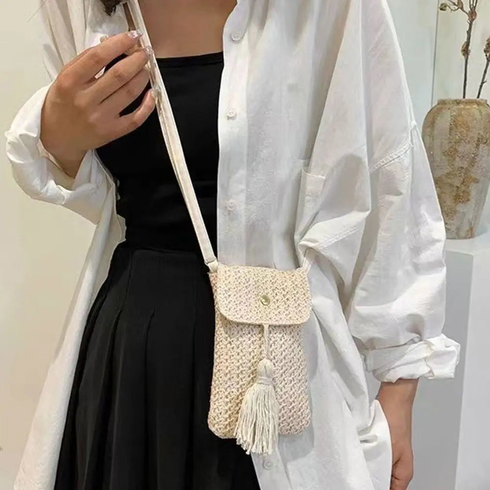 Fashionable Braided Women Straw Beach Bag