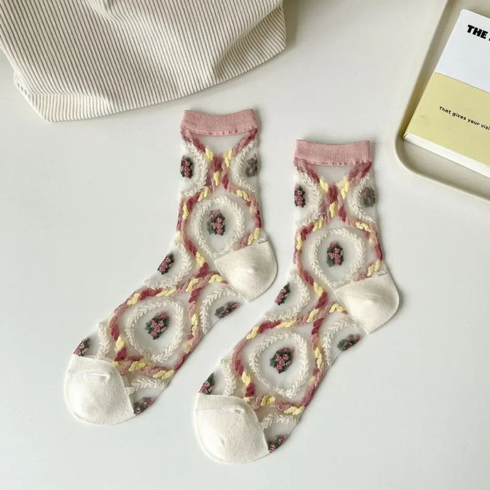 Fashion Socks For Women Summer Breathable