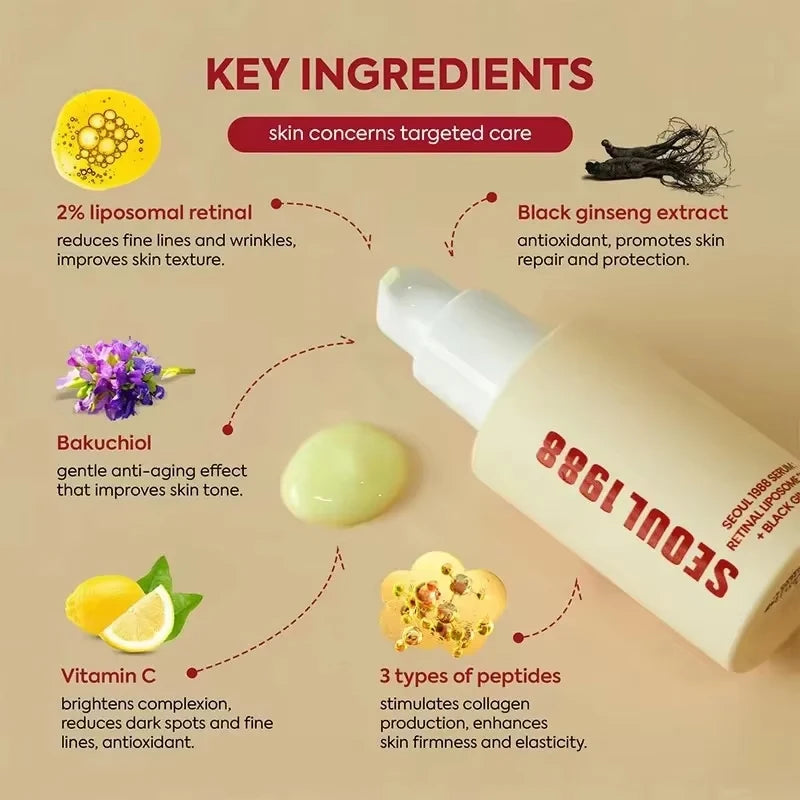 Retinol Face Care Serum Black Ginseng