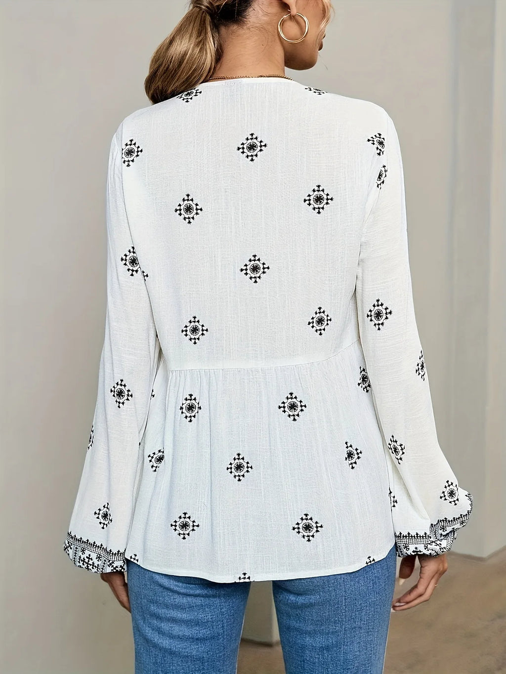 Boho Long-sleeve Blouses For Women