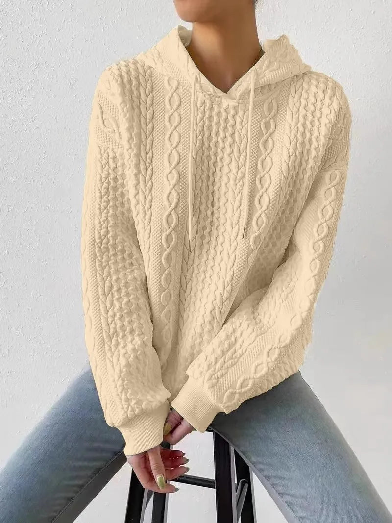 Fashionable Student Hoodie Long Sleeve Casual Sweatshirt Regular Fit Streetwear