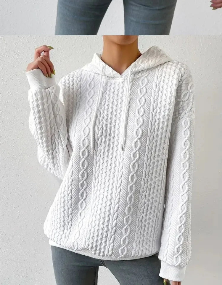 Fashionable Student Hoodie Long Sleeve Casual Sweatshirt Regular Fit Streetwear