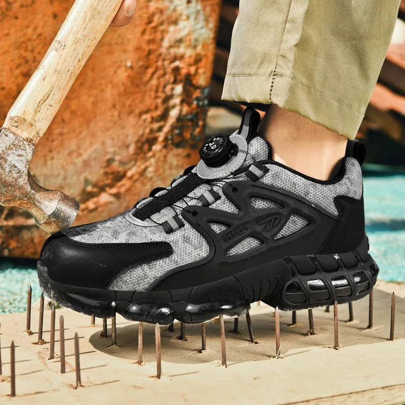 Men's Casual Sneakers Comfortable, Fashionable, Breathable And Safe Work Shoes