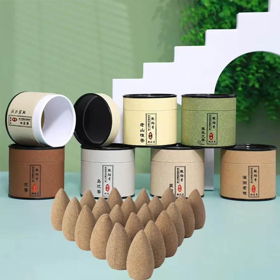 1 can of about 40 natural reflux cones with various fragrances