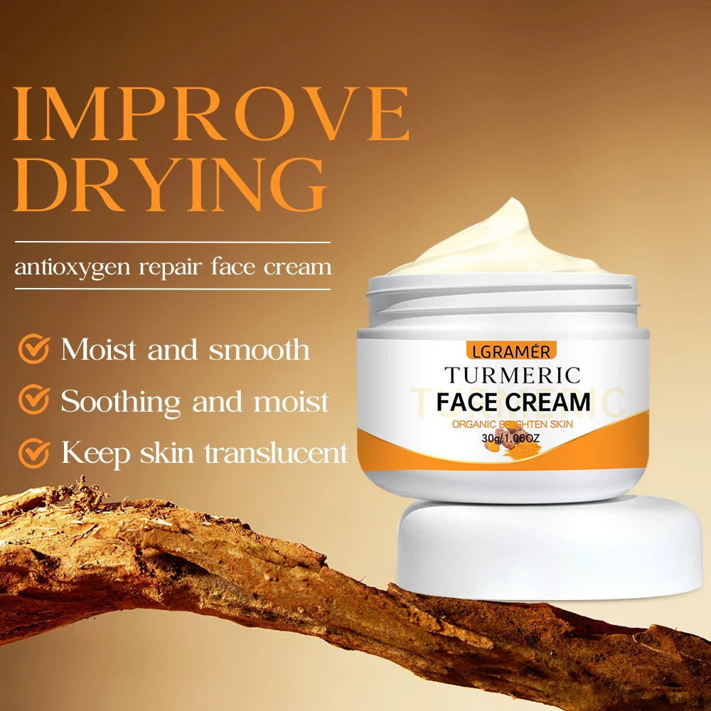 Turmeric Whitening Face Cream Wrinkle Lighten Fine Lines