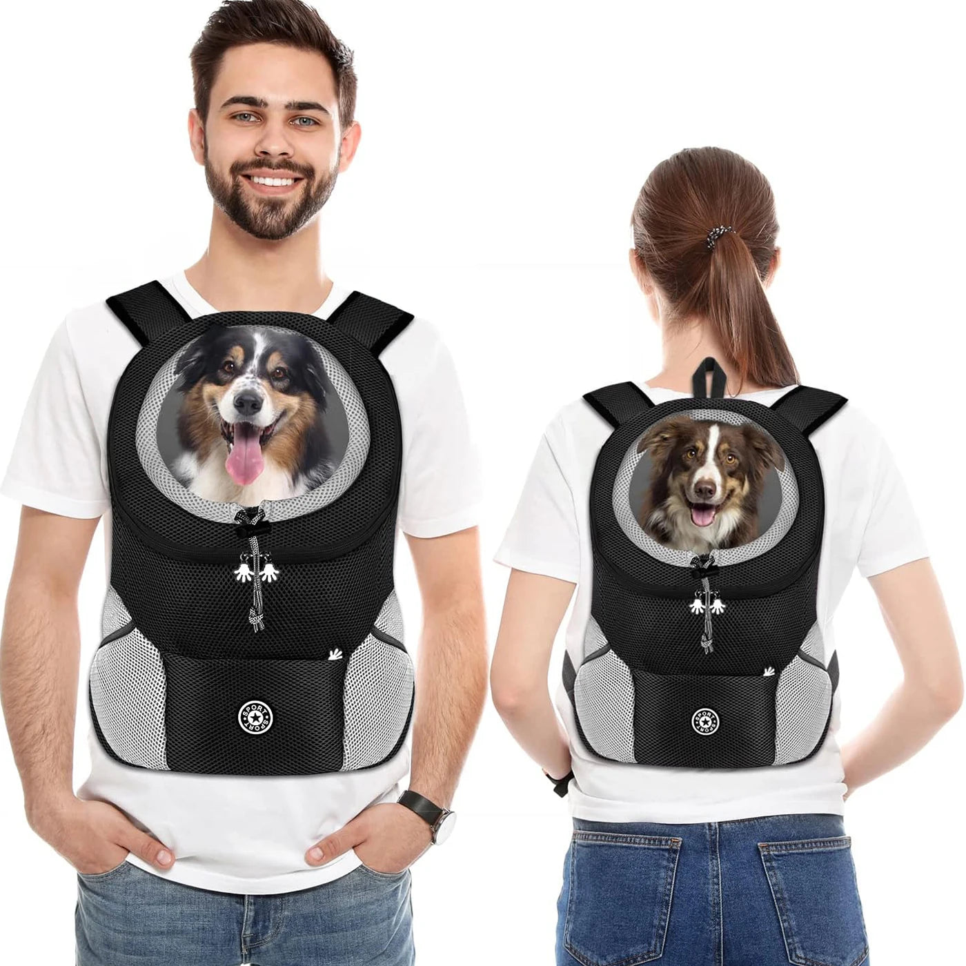 Outdoor Pet Dog Carrier Backpack Breathable Camouflage