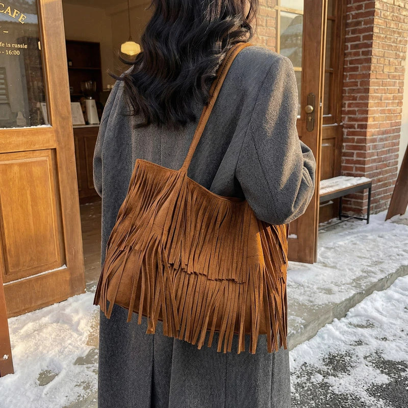 Boho Fringe Shoulder Bag