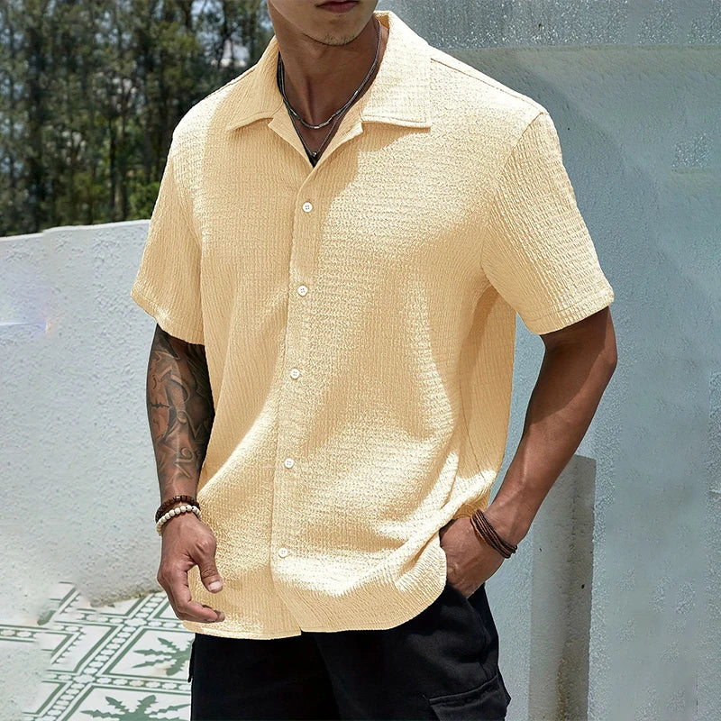Men's Casual Shirt Short Sleeve