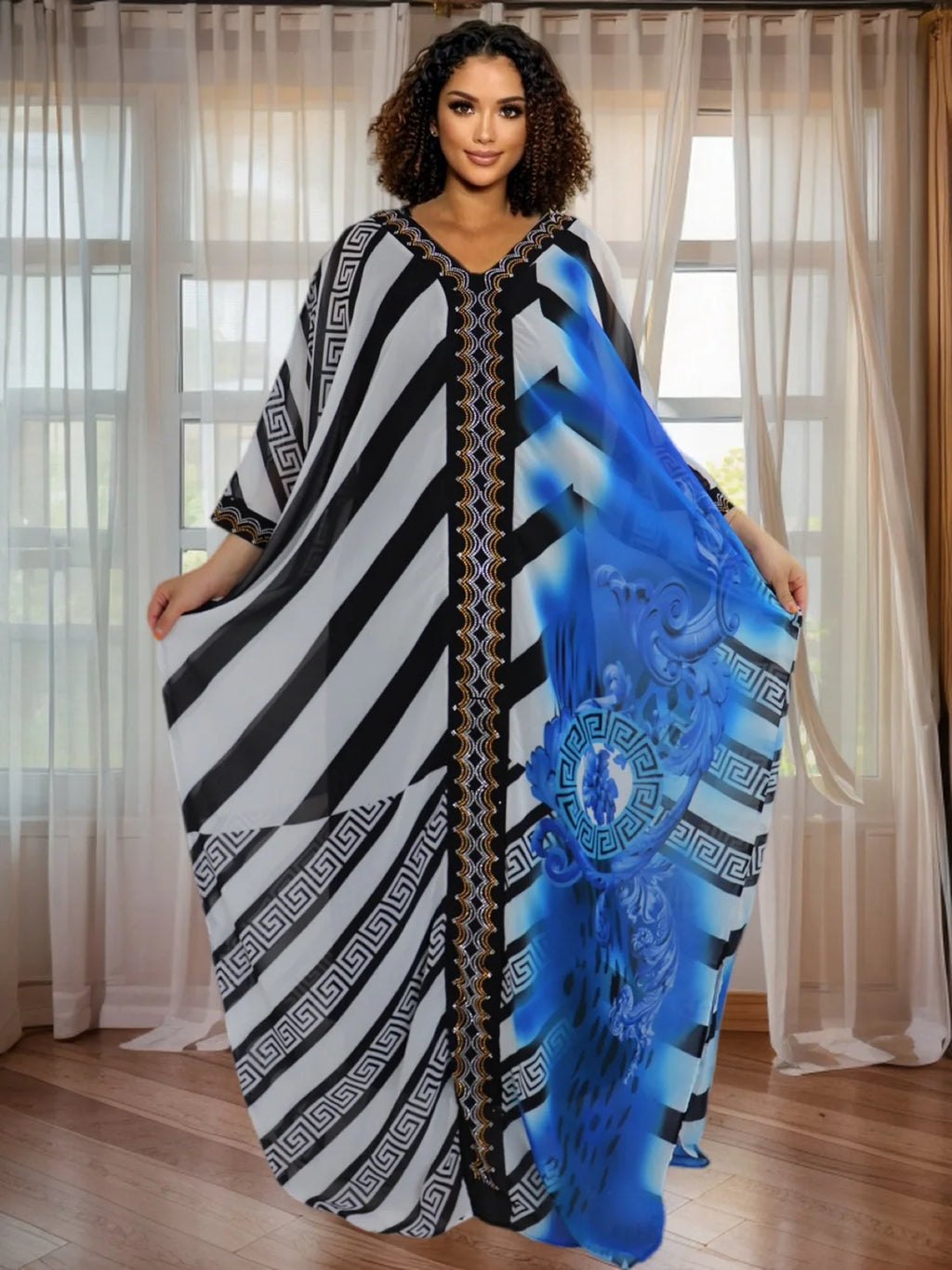 Plus Size Loose Casual Fashion Boho Maxi Dress