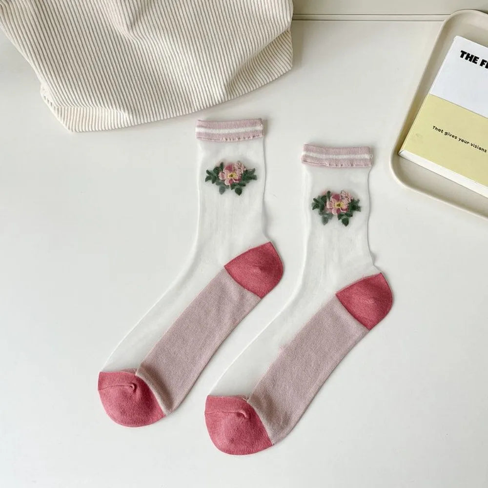 Fashion Socks For Women Summer Breathable