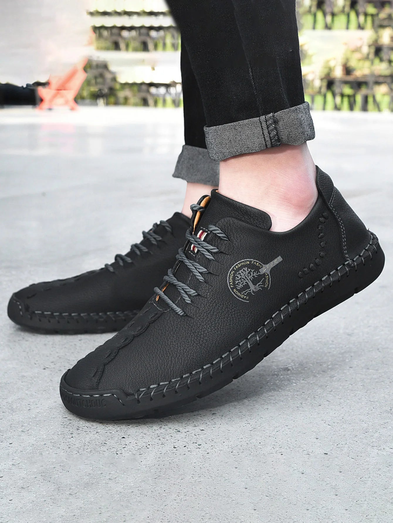 Men's Fashionable Retro Hand-Stitched Casual Shoes