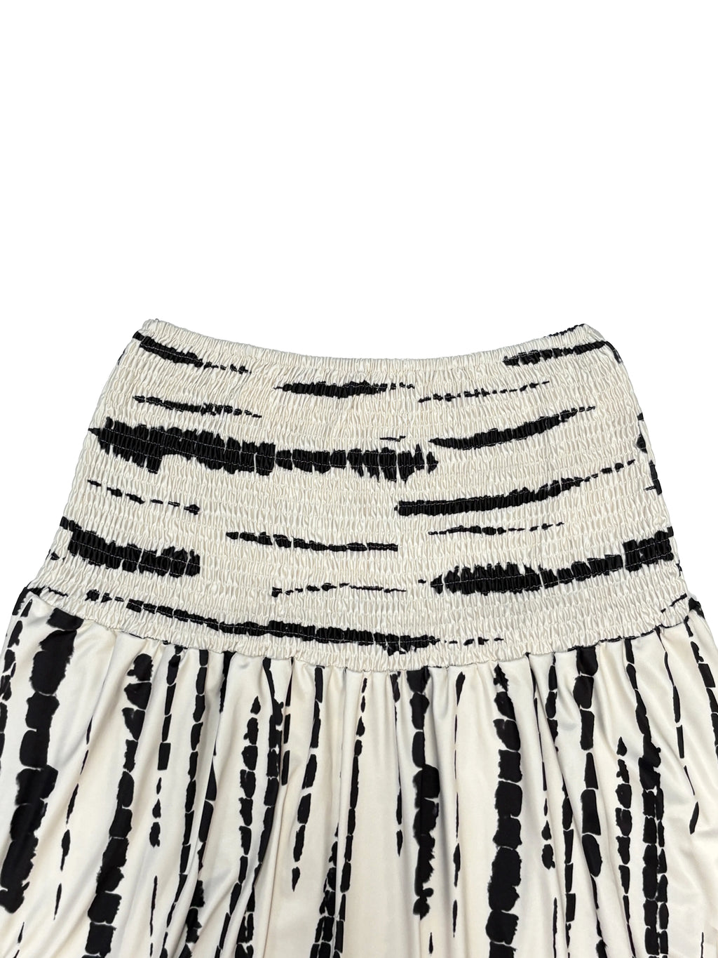 Women's Boho Print Knit Belted Long High-Waisted Flared Skirt