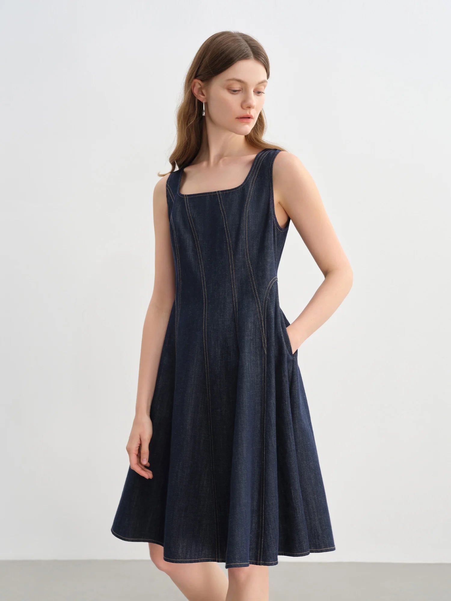 Plus Size Denim Dress Women