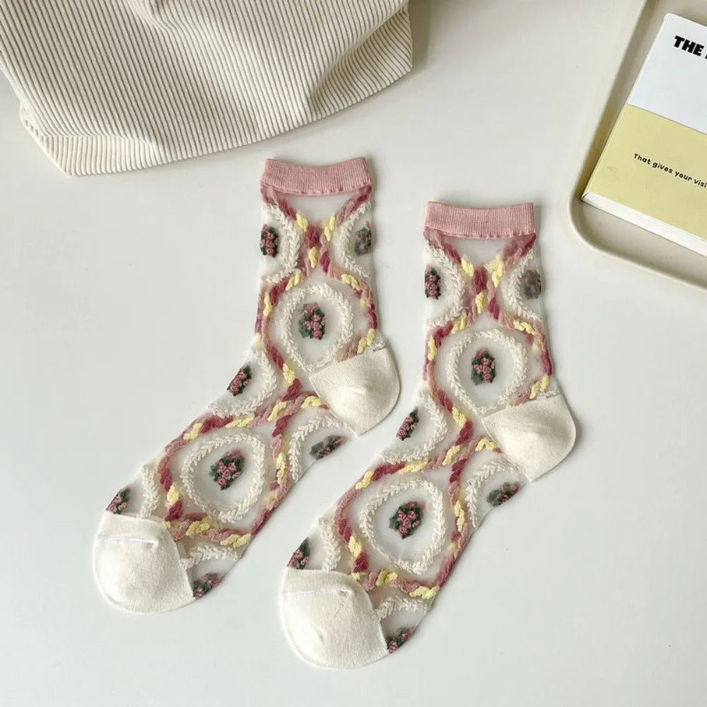 Fashion Socks For Women Summer Breathable