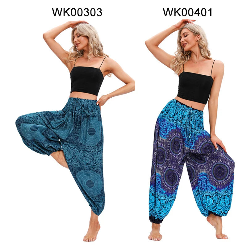 Boho Yoga Pants Women Hippie Harem