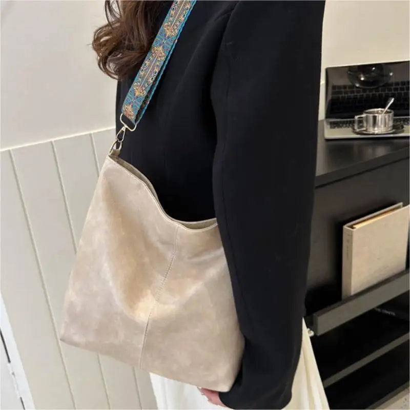 Boho Chic Faux Leather Shoulder Bag