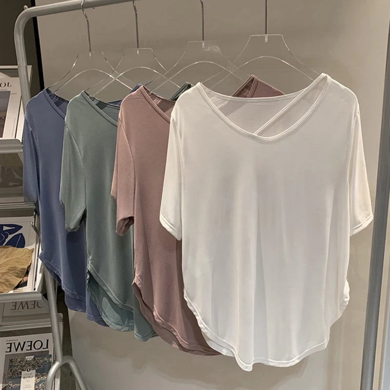 Plus Size Workout T-Shirt for Women