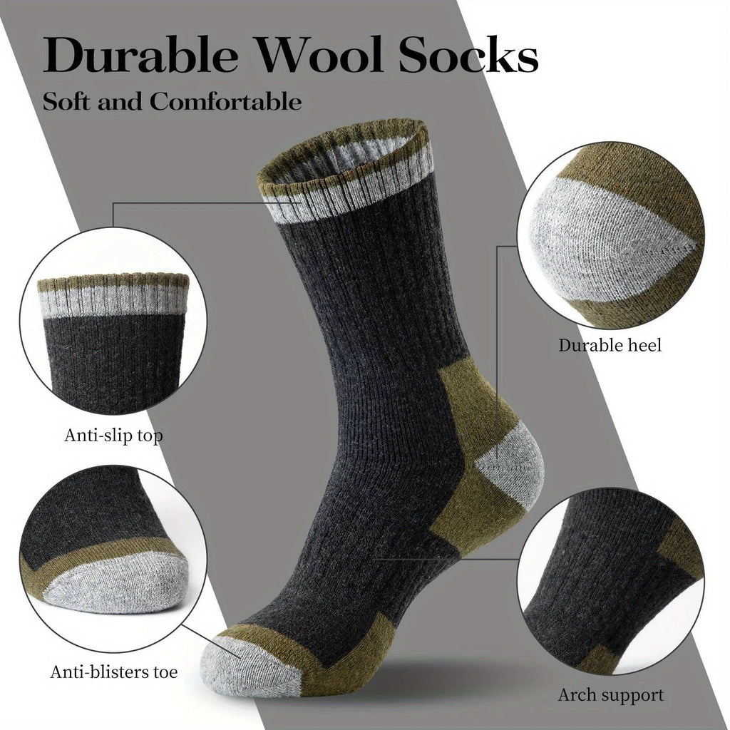 Winter Merino Wool Socks Thickened Mens