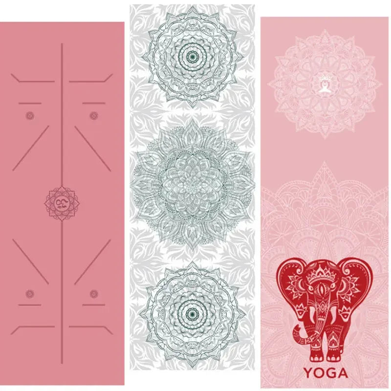 Hot Yoga Mat Towel  Printed Yoga Towel Non Slip Fitness Workout Mat Cover