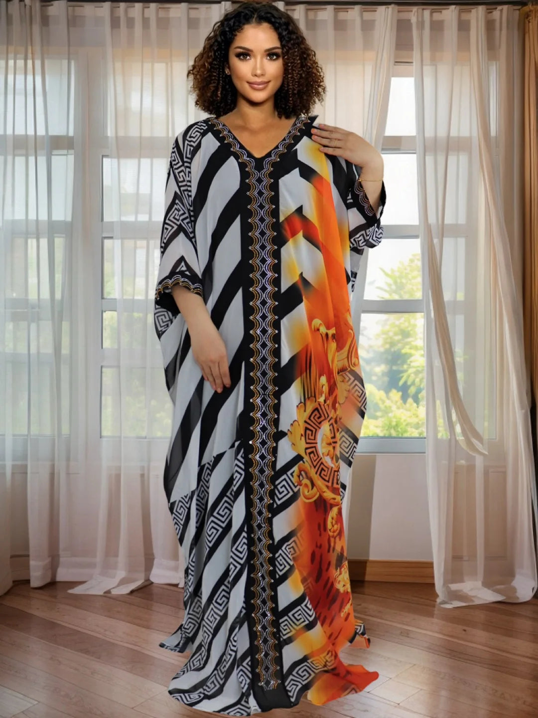 Plus Size Loose Casual Fashion Boho Maxi Dress