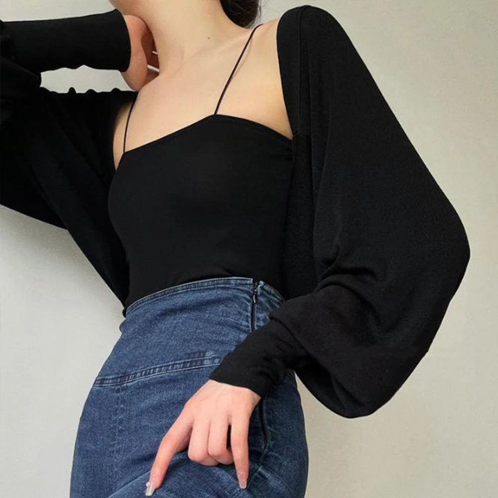 Fashion Summer Thin Knit Shawl Long Sleeve