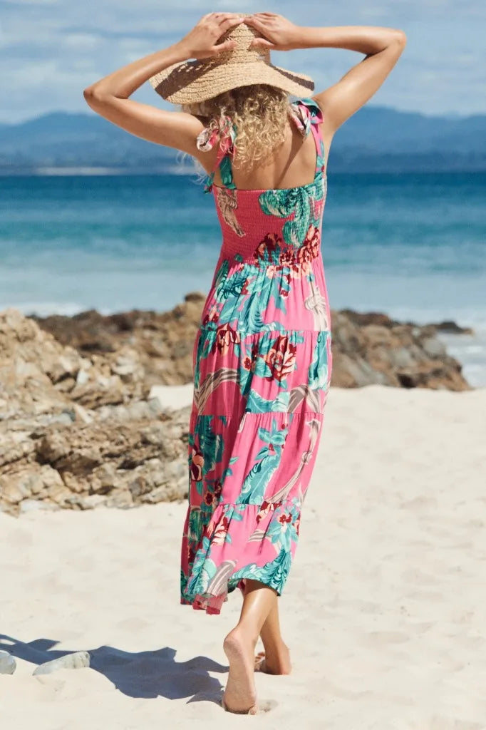 Fashion Bohemian Style Print Beach Dress