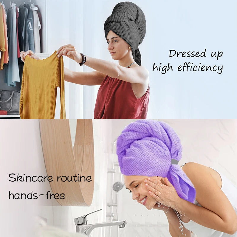 Microfiber Hair Towel Extra Large Wrap Quick Dry Hair Towel