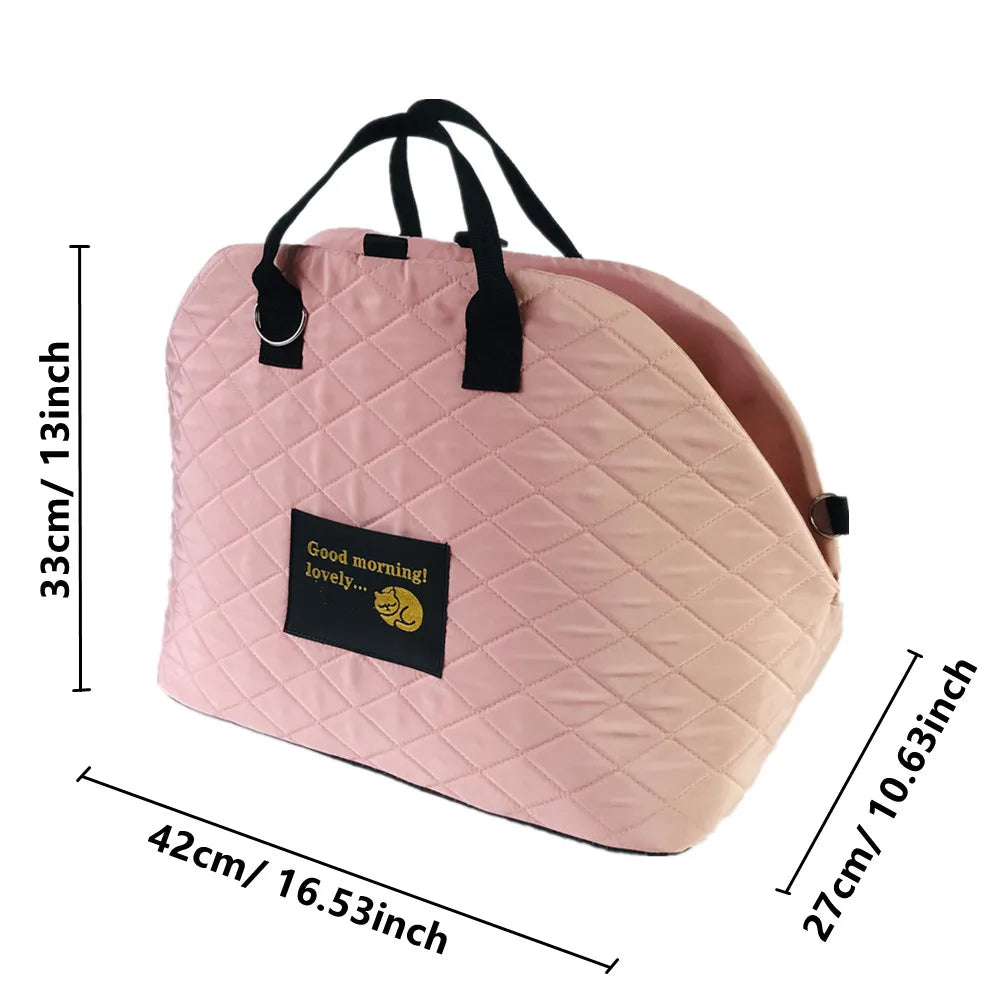 Car mounted dog kennel cat crossbody bag handbag