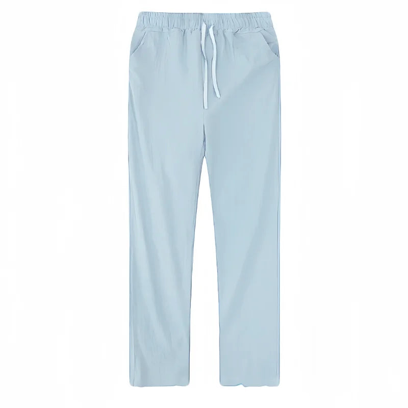 Boho Cotton Linen Pants for Men New Summer Lightweight Loose Fit