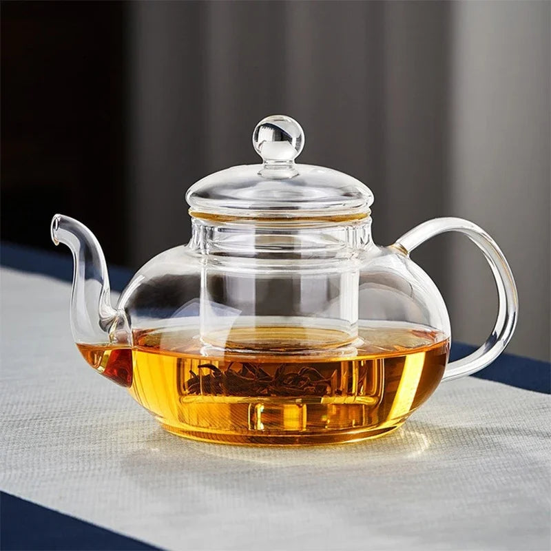 Filterable Glass Teapot Heat-resistant