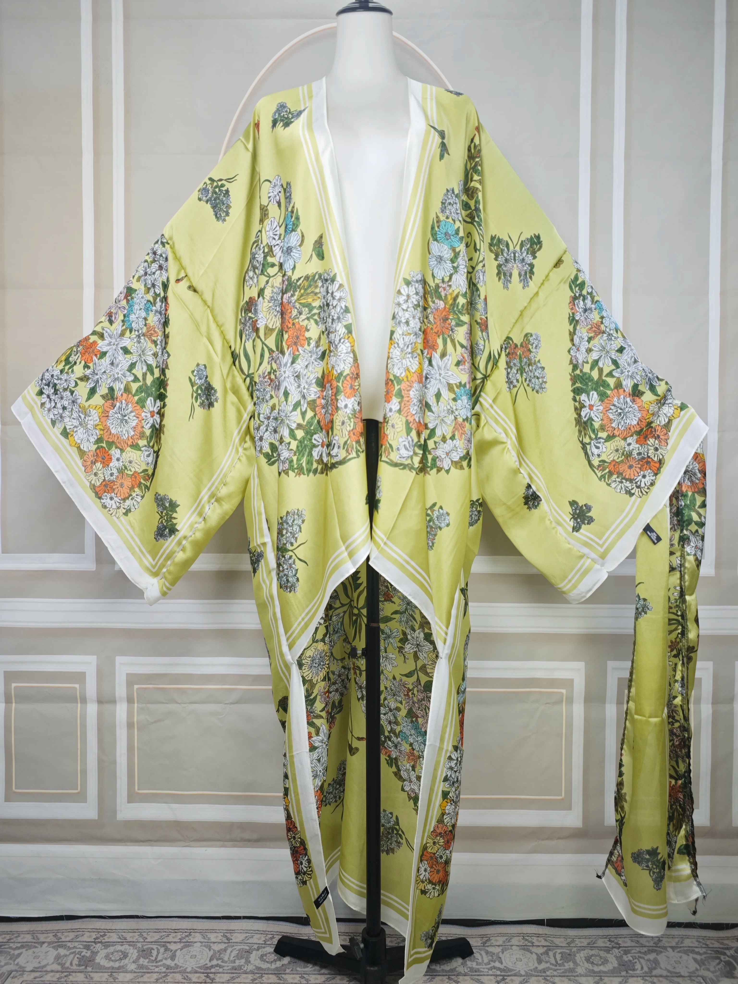 Boho Chic Plus Size Kimono Cardigan Lightweight Summer Beach Cover-Up