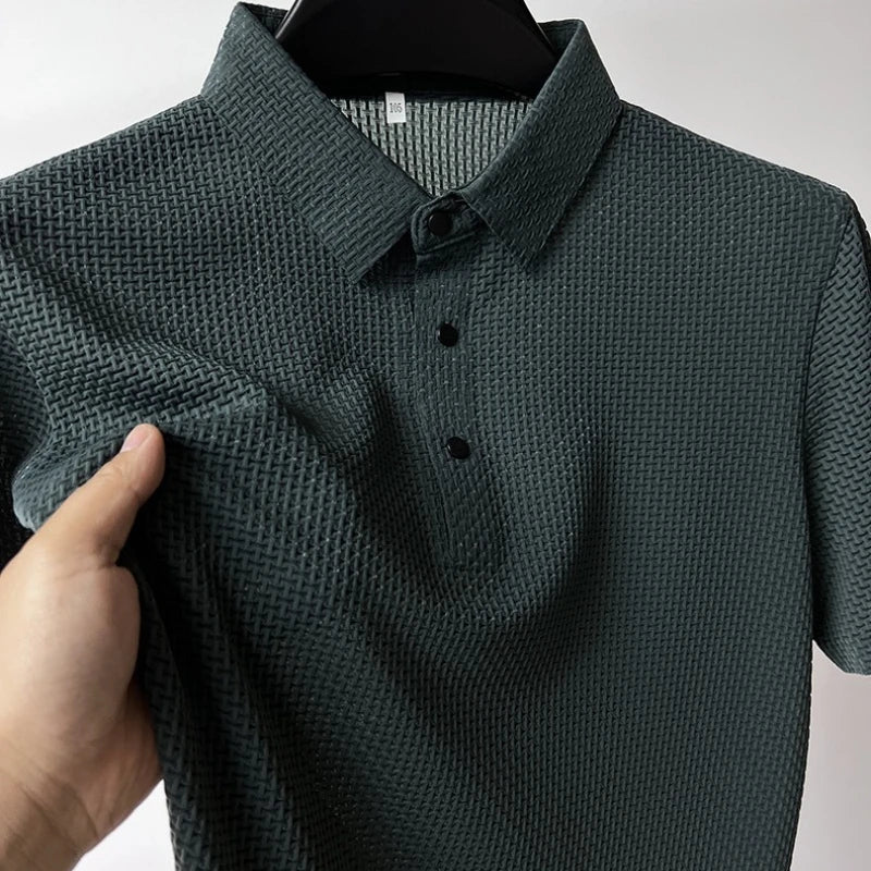 Men's Business Polos Casual Short Sleeve