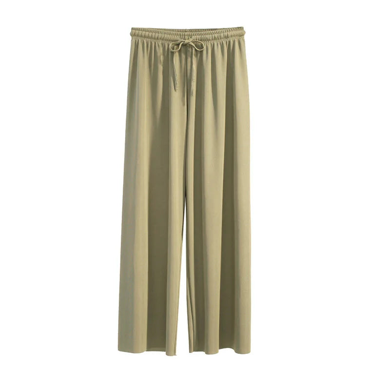 Women Ankle-Length Wide Leg Pant