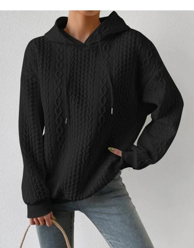 Fashionable Student Hoodie Long Sleeve Casual Sweatshirt Regular Fit Streetwear