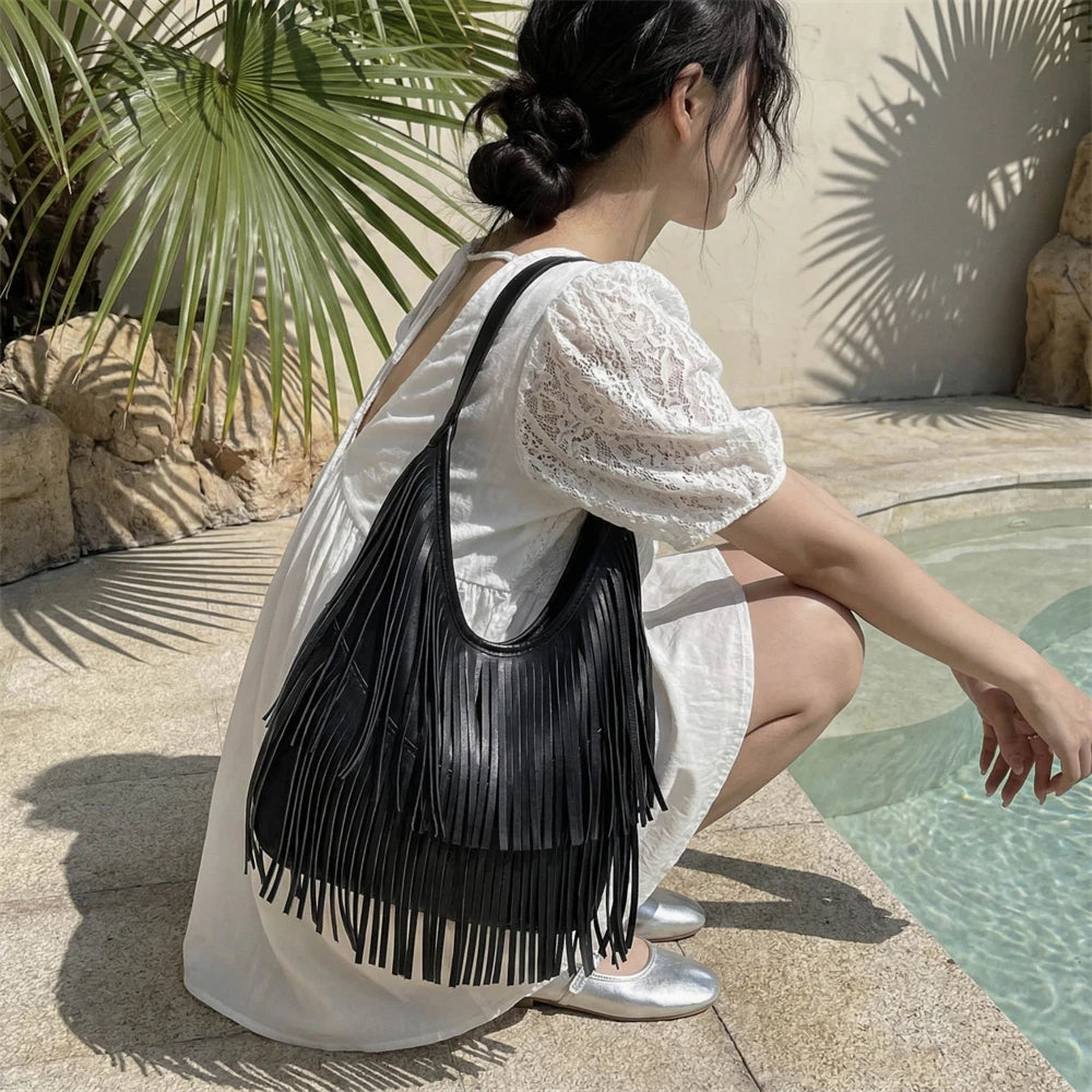 MOODS Bohemia Style Shoulder Hobo Bags
