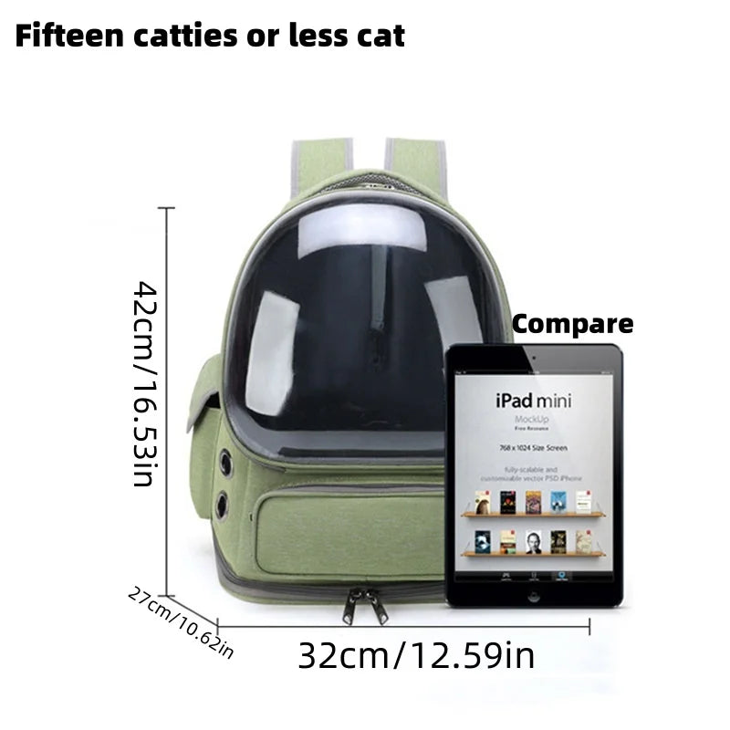 Pet Cat Carrier Bag Outdoor Travel Backpack for Cats Small Dogs Breathable